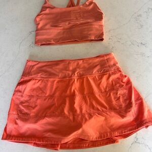 Lululemon Pace Rival Skirt + Matching Bra